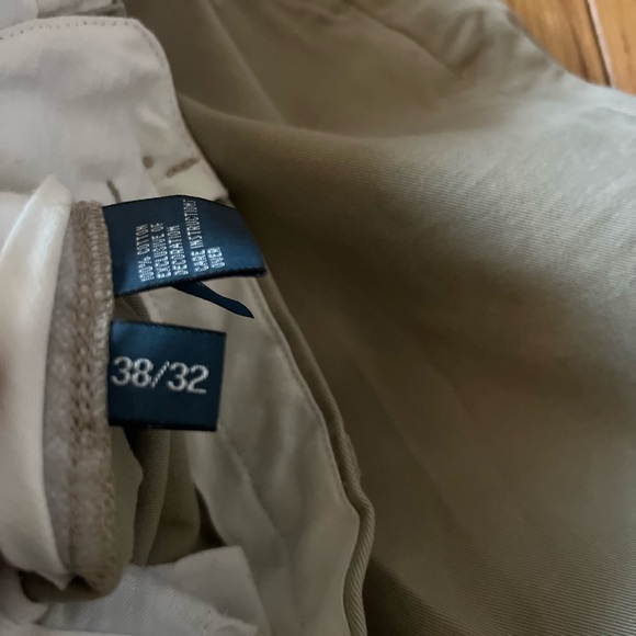 Polo Ralph Lauren Preston pants 38/32 Relaxed Beige Casual Office Gray Pony - Picture 3 of 5